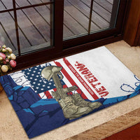 Happy Veterans Day Rubber Doormat Honoring All Who Served - Wonder Print Shop