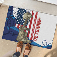 Happy Veterans Day Rubber Doormat Honoring All Who Served - Wonder Print Shop