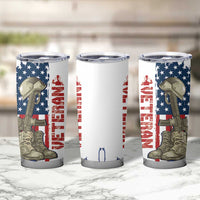 Happy Veterans Day Tumbler Cup Honoring All Who Served - Wonder Print Shop