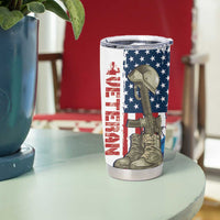 Happy Veterans Day Tumbler Cup Honoring All Who Served - Wonder Print Shop