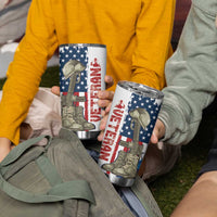 Happy Veterans Day Tumbler Cup Honoring All Who Served - Wonder Print Shop