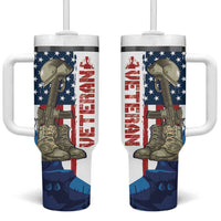Happy Veterans Day Tumbler With Handle Honoring All Who Served - Wonder Print Shop