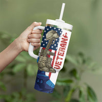 Happy Veterans Day Tumbler With Handle Honoring All Who Served - Wonder Print Shop