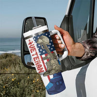 Happy Veterans Day Tumbler With Handle Honoring All Who Served - Wonder Print Shop