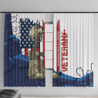 Happy Veterans Day Window Curtain Honoring All Who Served - Wonder Print Shop