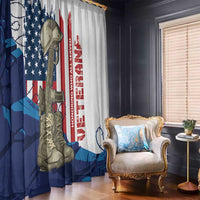 Happy Veterans Day Window Curtain Honoring All Who Served - Wonder Print Shop