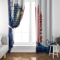 Happy Veterans Day Window Curtain Honoring All Who Served - Wonder Print Shop
