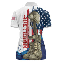Happy Veterans Day Women Polo Shirt Honoring All Who Served - Wonder Print Shop