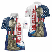 Happy Veterans Day Women Polo Shirt Honoring All Who Served - Wonder Print Shop