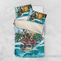 Aloha Hawaii Skeleton Bedding Set Tropical Summer Vibe - Wonder Print Shop