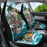 Aloha Hawaii Skeleton Car Seat Cover Tropical Summer Vibe - Wonder Print Shop