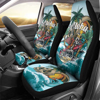 Aloha Hawaii Skeleton Car Seat Cover Tropical Summer Vibe - Wonder Print Shop