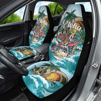 Aloha Hawaii Skeleton Car Seat Cover Tropical Summer Vibe - Wonder Print Shop