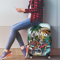 Aloha Hawaii Skeleton Luggage Cover Tropical Summer Vibe - Wonder Print Shop