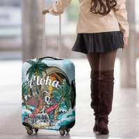 Aloha Hawaii Skeleton Luggage Cover Tropical Summer Vibe - Wonder Print Shop