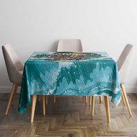 Aloha Hawaii Skeleton Tablecloth Tropical Summer Vibe - Wonder Print Shop