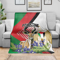 Palestine Blanket Mountain Gazelle With Faqqua Iris