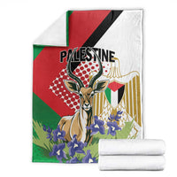 Palestine Blanket Mountain Gazelle With Faqqua Iris
