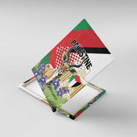 Palestine Canvas Wall Art Mountain Gazelle With Faqqua Iris - Wonder Print Shop