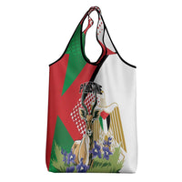 Palestine Grocery Bag Mountain Gazelle With Faqqua Iris