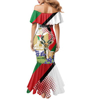 Personalized Palestine Mermaid Dress Mountain Gazelle With Faqqua Iris - Wonder Print Shop