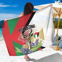 Palestine Sarong Mountain Gazelle With Faqqua Iris - Wonder Print Shop