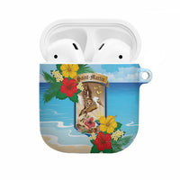 Collectivity of Saint Martin AirPods Case Hibiscus Flowers Tropical Beach - Wonder Print Shop