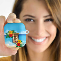 Collectivity of Saint Martin AirPods Case Hibiscus Flowers Tropical Beach - Wonder Print Shop