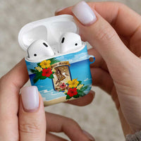 Collectivity of Saint Martin AirPods Case Hibiscus Flowers Tropical Beach - Wonder Print Shop