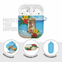 Collectivity of Saint Martin AirPods Case Hibiscus Flowers Tropical Beach - Wonder Print Shop