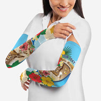 Personalized Collectivity of Saint Martin Arm Sleeves Hibiscus Flowers Tropical Beach - Wonder Print Shop