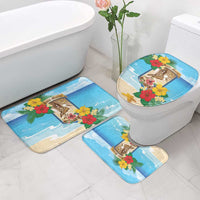 Collectivity of Saint Martin Bathroom Set Hibiscus Flowers Tropical Beach - Wonder Print Shop
