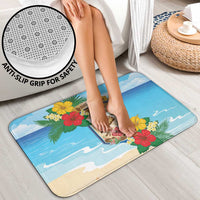 Collectivity of Saint Martin Bathroom Set Hibiscus Flowers Tropical Beach - Wonder Print Shop