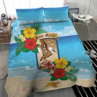 Collectivity of Saint Martin Bedding Set Hibiscus Flowers Tropical Beach - Wonder Print Shop