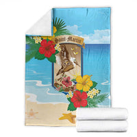 Collectivity of Saint Martin Blanket Hibiscus Flowers Tropical Beach - Wonder Print Shop