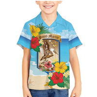 Personalized Collectivity of Saint Martin Family Matching Mermaid Dress and Hawaiian Shirt Hibiscus Flowers Tropical Beach - Wonder Print Shop