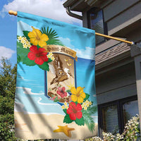 Collectivity of Saint Martin Garden Flag Hibiscus Flowers Tropical Beach - Wonder Print Shop