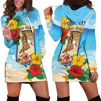 Personalized Collectivity of Saint Martin Hoodie Dress Hibiscus Flowers Tropical Beach - Wonder Print Shop