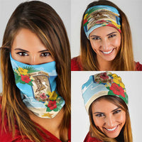 Collectivity of Saint Martin Neck Gaiter Hibiscus Flowers Tropical Beach - Wonder Print Shop