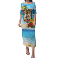 Personalized Collectivity of Saint Martin Puletasi Hibiscus Flowers Tropical Beach - Wonder Print Shop