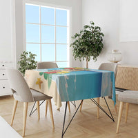 Collectivity of Saint Martin Tablecloth Hibiscus Flowers Tropical Beach - Wonder Print Shop