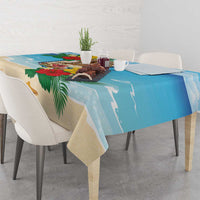 Collectivity of Saint Martin Tablecloth Hibiscus Flowers Tropical Beach - Wonder Print Shop