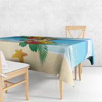 Collectivity of Saint Martin Tablecloth Hibiscus Flowers Tropical Beach - Wonder Print Shop