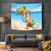 Collectivity of Saint Martin Tapestry Hibiscus Flowers Tropical Beach - Wonder Print Shop