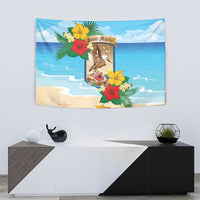 Collectivity of Saint Martin Tapestry Hibiscus Flowers Tropical Beach - Wonder Print Shop