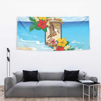 Collectivity of Saint Martin Tapestry Hibiscus Flowers Tropical Beach - Wonder Print Shop