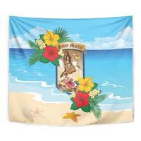 Collectivity of Saint Martin Tapestry Hibiscus Flowers Tropical Beach - Wonder Print Shop