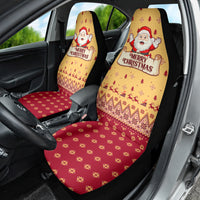 New Jersey Christmas Car Seat Cover Cheerful Santa Claus Xmas Pattern - Wonder Print Shop