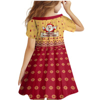 New Jersey Christmas Family Matching Mermaid Dress and Hawaiian Shirt Cheerful Santa Claus Xmas Pattern - Wonder Print Shop