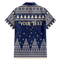 Custom Alaska Christmas Hawaiian Shirt Santa Claus With Snowman Reindeer Penguin - Wonder Print Shop